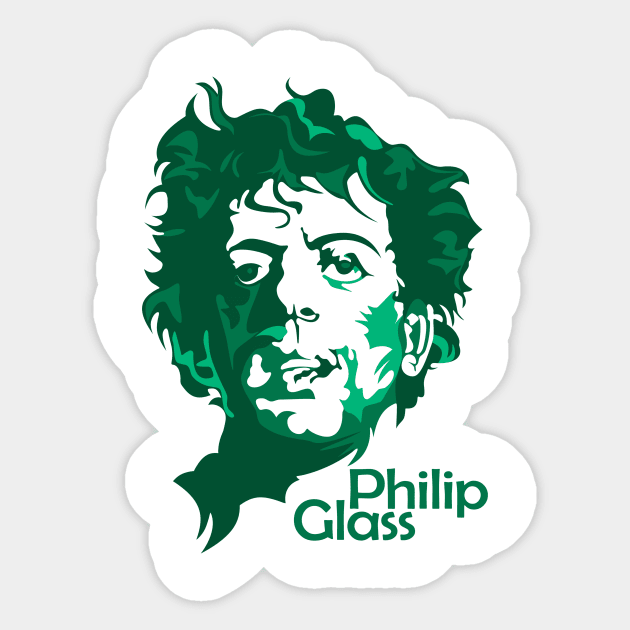 Philip Glass Sticker by trimskol